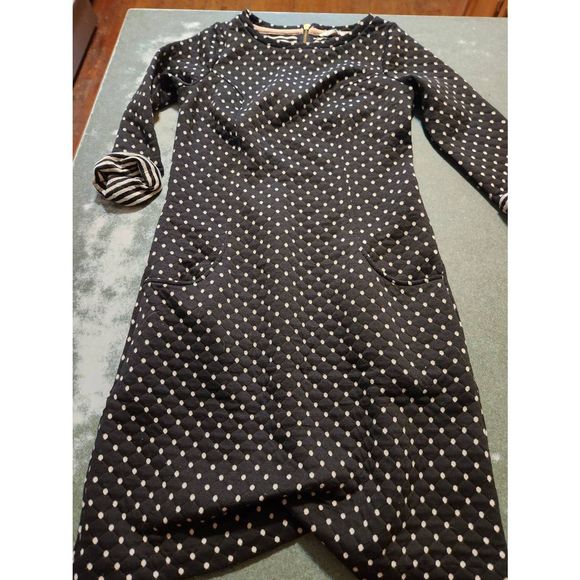 Boden Dotty Shift black&white dress sz 4L - Picture 2 of 5